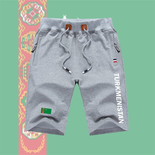 Turkmenistan Shorts / Turkmenistan Pants / Turkmenistan Shorts Flag / Turkmenistan Jersey / Grey Shorts / Black Shorts / Turkmenistan Poster