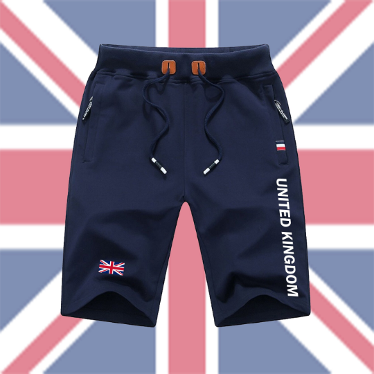 United Kingdom Shorts / United Kingdom Pants / United Kingdom Shorts Flag / United Kingdom Jersey / Grey Shorts / Black Shorts