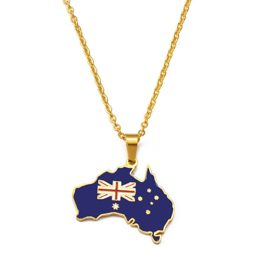 18K Gold Plated Australia Necklace
