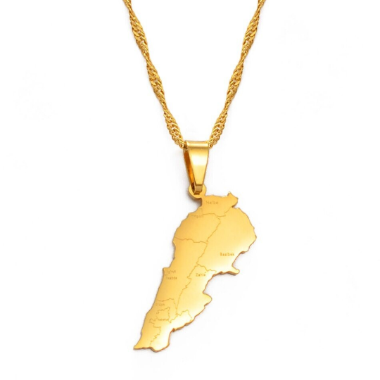 18k Gold Plated Lebanon Necklace