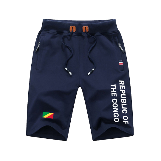 Republic Of The Congo Shorts / Republic Of The Congo Pants / Republic Of The Congo Shorts Flag / Republic Of The Congo Jersey / Grey Shorts