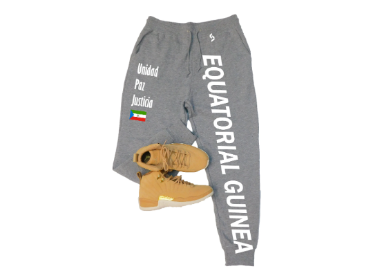 Equatorial Guinea Sweatpants / Equatorial Guinea Shirt / Equatorial Guinea Sweat Pants Map / Grey Sweatpants / Black Sweatpants