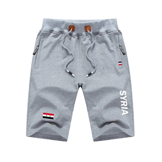 Syria Shorts / Syria Pants / Syria Shorts Flag / Syria Jersey / Grey Shorts / Black Shorts / Syria Poster / Syria Map / Men Women
