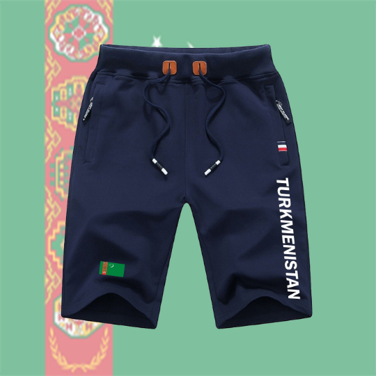 Turkmenistan Shorts / Turkmenistan Pants / Turkmenistan Shorts Flag / Turkmenistan Jersey / Grey Shorts / Black Shorts / Turkmenistan Poster