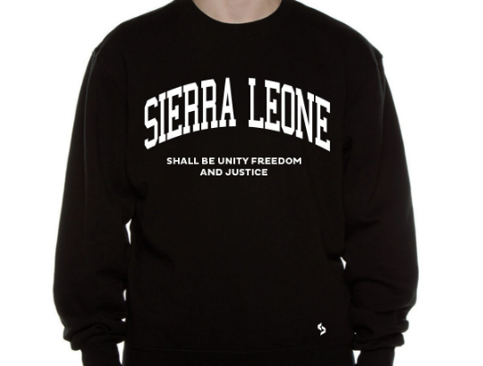 Sierra Leone Sweatshirts / Sierra Leone Shirt / Sierra Leone Sweat Pants Map / Sierra Leone Jersey / Grey Sweatshirts / Black Sweatshirts