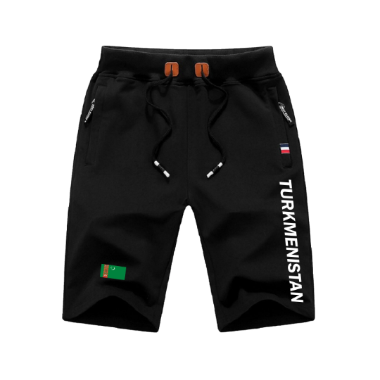 Turkmenistan Shorts / Turkmenistan Pants / Turkmenistan Shorts Flag / Turkmenistan Jersey / Grey Shorts / Black Shorts / Turkmenistan Poster