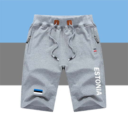Estonia Shorts / Estonia Pants / Estonia Shorts Flag / Estonia Jersey / Grey Shorts / Black Shorts / Estonia Poster / Estonia Map