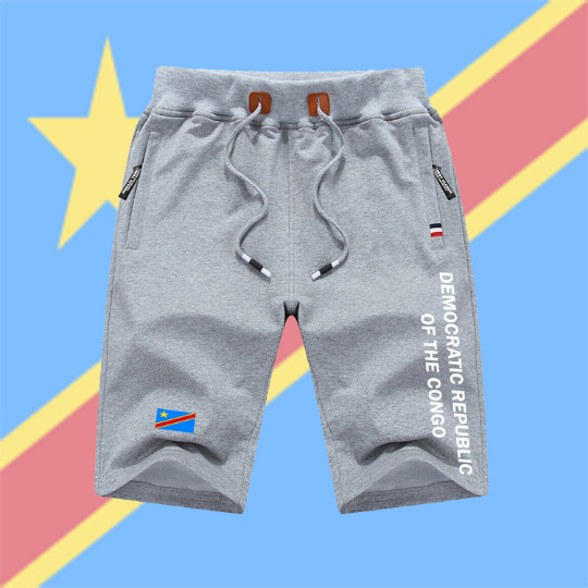 Democratic Republic Of Congo Shorts / Democratic Republic Of Congo Pants / Democratic Republic Of Congo Shorts Flag