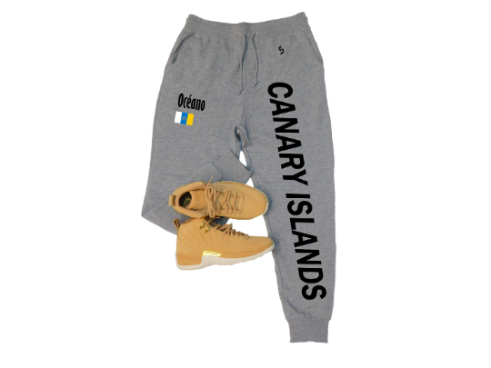 Canary Islands Sweatpants / Canary Islands Shirt / Canary Islands Sweat Pants Map / Grey Sweatpants / Black Sweatpants