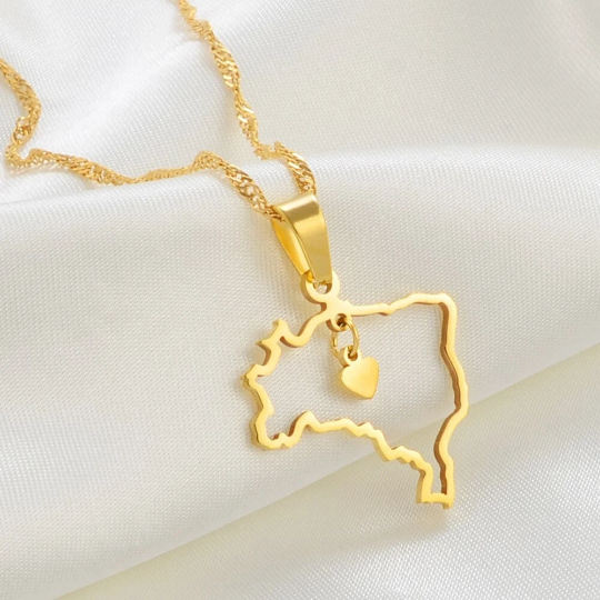 18k Gold Plated Brazil Necklace