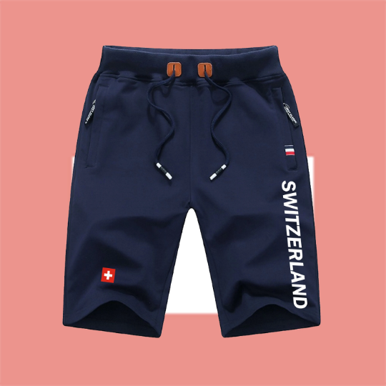 Switzerland Shorts / Switzerland Pants / Switzerland Shorts Flag / Switzerland Jersey / Grey Shorts / Black Shorts / Switzerland Poster