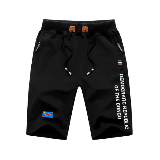 Democratic Republic Of Congo Shorts / Democratic Republic Of Congo Pants / Democratic Republic Of Congo Shorts Flag