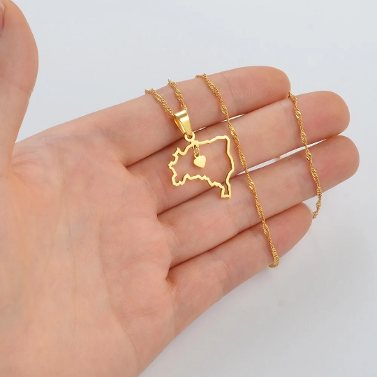 18k Gold Plated Brazil Necklace