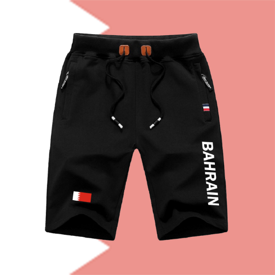Bahrain Shorts / Bahrain Pants / Bahrain Shorts Flag / Bahrain Jersey / Grey Shorts / Black Shorts / Bahrain Poster / Bahrain Map