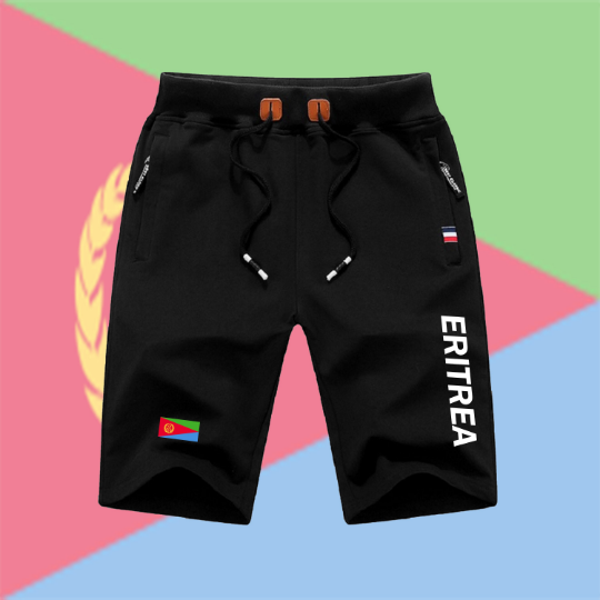 Eritrea Shorts / Eritrea Pants / Eritrea Shorts Flag / Eritrea Jersey / Grey Shorts / Black Shorts / Eritrea Poster / Eritrea Map