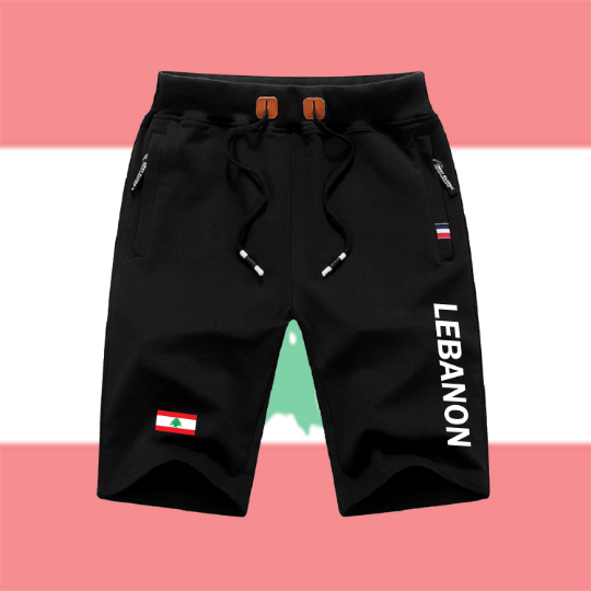 Lebanon Shorts / Lebanon Pants / Lebanon Shorts Flag / Lebanon Jersey / Grey Shorts / Black Shorts / Lebanon Poster / Lebanon Map