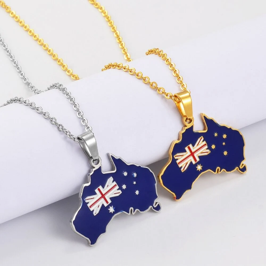 18K Gold Plated Australia Necklace