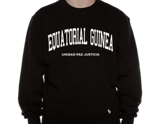 Equatorial Guinea Sweatshirts / Equatorial Guinea Shirt / Equatorial Guinea Sweat Pants Map / Equatorial Guinea Jersey / Grey Sweatshirts