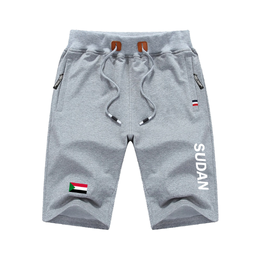Sudan Shorts / Sudan Pants / Sudan Shorts Flag / Sudan Jersey / Grey Shorts / Black Shorts / Sudan Poster / Sudan Map / Men Women