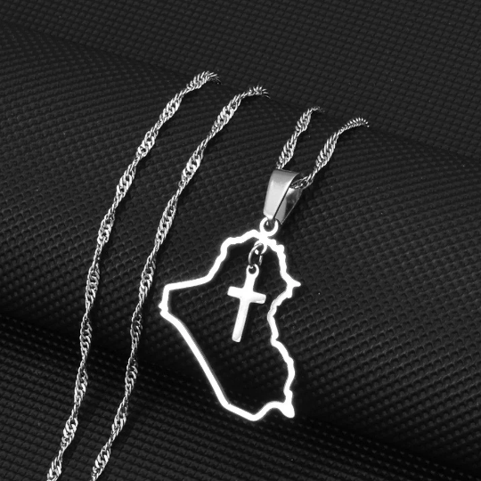 18K Gold Plated Iraq Necklace