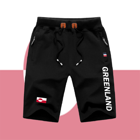 Greenland Shorts / Greenland Pants / Greenland Shorts Flag / Greenland Jersey / Grey Shorts / Black Shorts / Greenland Poster / Greenland