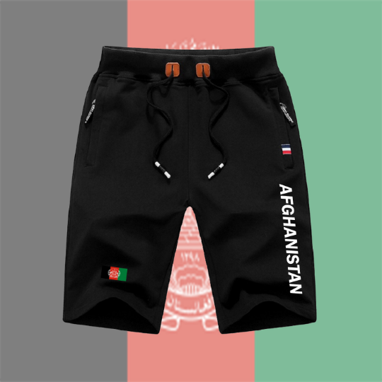 Afghanistan Shorts / Afghanistan Pants / Afghanistan Shorts Flag / Afghanistan Jersey / Grey Shorts / Black Shorts / Afghanistan Poster