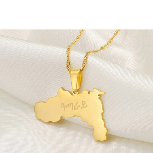 18k Gold Plated Ethiopia Tigray Necklace
