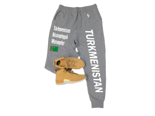 Turkmenistan Sweatpants / Turkmenistan Shirt / Turkmenistan Sweat Pants Map / Grey Sweatpants / Black Sweatpants / Turkmenistan Poster