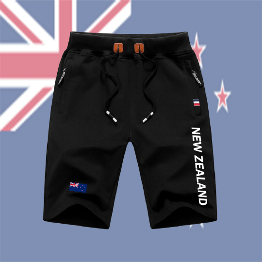 New Zealand Shorts / New Zealand Pants / New Zealand Shorts Flag / New Zealand Jersey / Grey Shorts / Black Shorts / New Zealand Poster