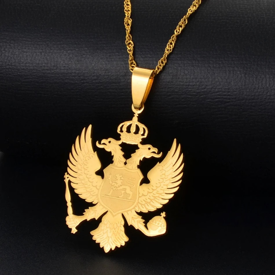 Montenegro 18K Gold Plated Necklace / Montenegro Jewelry / Montenegro Pendant / Montenegro Gift