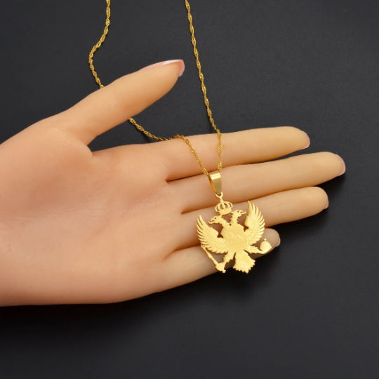 Montenegro 18K Gold Plated Necklace / Montenegro Jewelry / Montenegro Pendant / Montenegro Gift