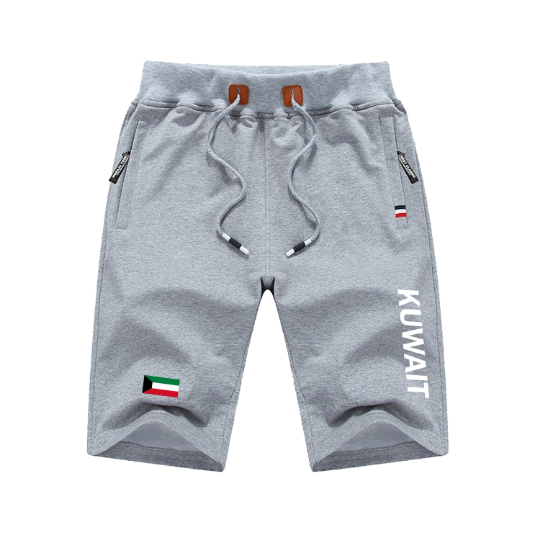 Kuwait Shorts / Kuwait Pants / Kuwait Shorts Flag / Kuwait Jersey / Grey Shorts / Black Shorts / Kuwait Poster / Kuwait Map / Men Women