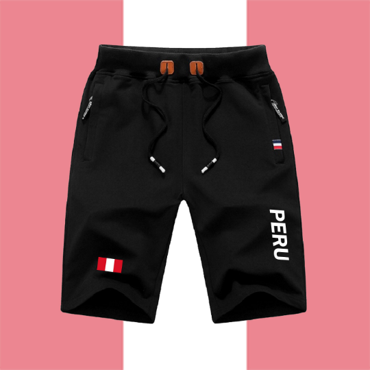 Peru Shorts / Peru Pants / Peru Shorts Flag / Peru Jersey / Grey Shorts / Black Shorts / Peru Poster / Peru Map / Men Women