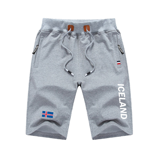 Iceland Shorts / Iceland Pants / Iceland Shorts Flag / Iceland Jersey / Grey Shorts / Black Shorts / Iceland Poster / Iceland Map