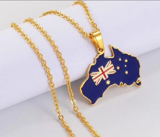 18K Gold Plated Australia Necklace