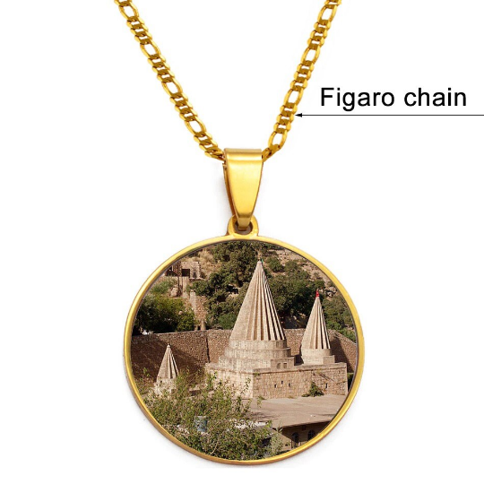 Yazidi Lalish Necklace, Yazidi Lalish Holy Temple, Yazidi Lalish Pendant, Yazidi Lalish Charm, Yazidi Bracelet, Yazidi Lalish Gifts