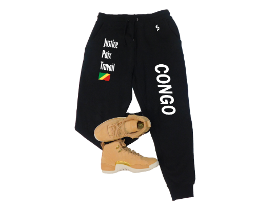 Congo Sweatpants / Congo Shirt / Congo Sweat Pants Map / Congo Jersey / Grey Sweatpants / Black Sweatpants / Congo Poster