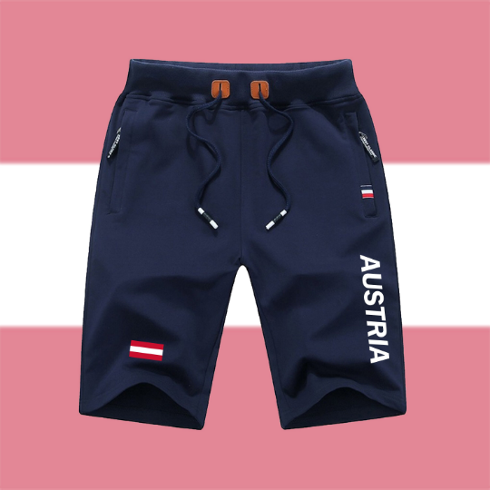 Austria Shorts / Austria Pants / Austria Shorts Flag / Austria Jersey / Grey Shorts / Black Shorts / Austria Poster / Austria Map