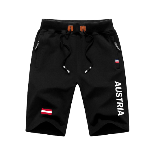 Austria Shorts / Austria Pants / Austria Shorts Flag / Austria Jersey / Grey Shorts / Black Shorts / Austria Poster / Austria Map