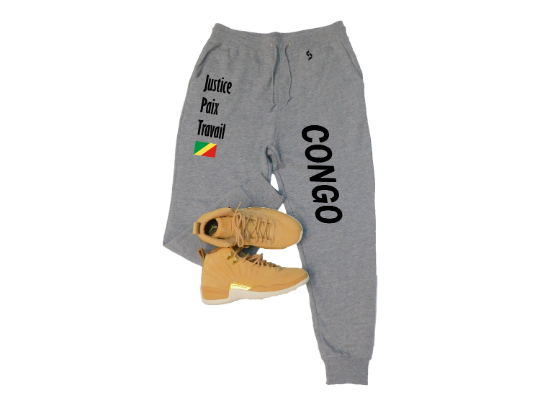 Congo Sweatpants / Congo Shirt / Congo Sweat Pants Map / Congo Jersey / Grey Sweatpants / Black Sweatpants / Congo Poster