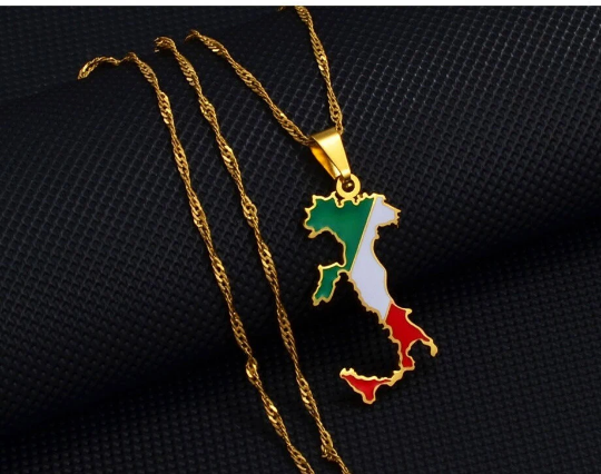 18k Gold Plated Italy Necklace