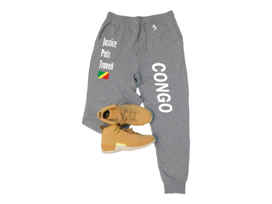 Congo Sweatpants / Congo Shirt / Congo Sweat Pants Map / Congo Jersey / Grey Sweatpants / Black Sweatpants / Congo Poster