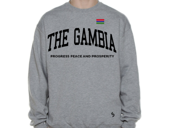 The Gambia Sweatshirts / The Gambia Shirt / The Gambia Sweat Pants Map / The Gambia Jersey / Grey Sweatshirts / Black Sweatshirts