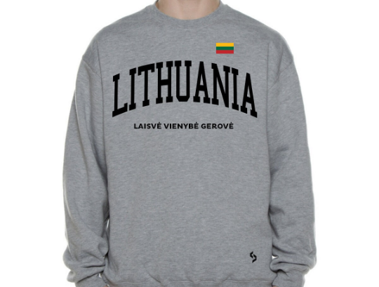 Lithuania Sweatshirts / Lithuania Shirt / Lithuania Sweat Pants Map / Lithuania Jersey / Grey Sweatshirts / Black Sweatshirts / Lithuania