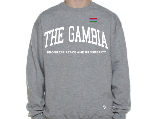 The Gambia Sweatshirts / The Gambia Shirt / The Gambia Sweat Pants Map / The Gambia Jersey / Grey Sweatshirts / Black Sweatshirts