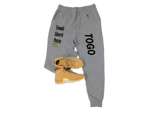 Togo Sweatpants / Togo Shirt / Togo Sweat Pants Map / Togo Jersey / Grey Sweatpants / Black Sweatpants / Togo Poster