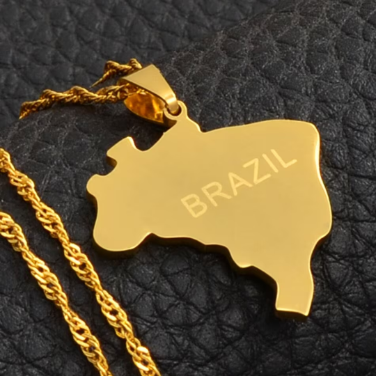 18K Gold Plated Brazil Necklace