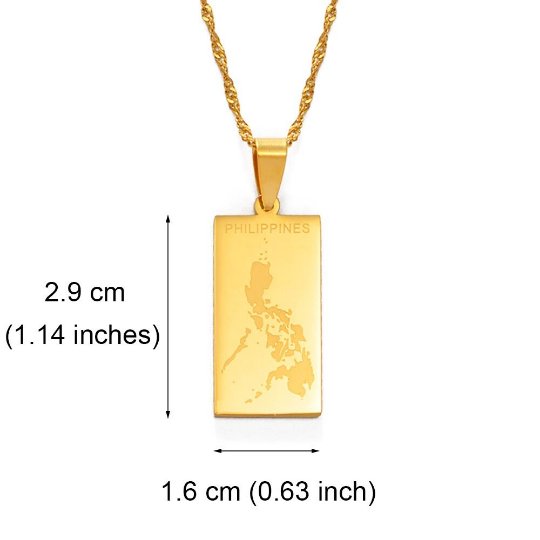 18k Gold Plated Philippines Necklace