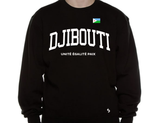 Djibouti Sweatshirts / Djibouti Shirt / Djibouti Sweat Pants Map / Djibouti Jersey / Grey Sweatshirts / Black Sweatshirts / Djibouti Poster