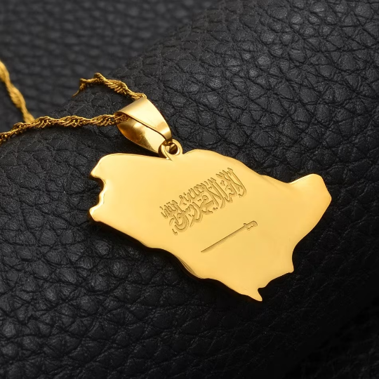 18K Gold Plated Saudi Arabia Necklace